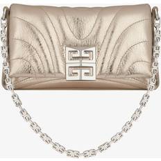 Givenchy Guld Väskor Givenchy Micro 4G Soft Bag In Laminated Leather