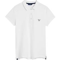 Gant Dam - Vita T-shirts & Linnen Gant Md. Summer Pique White
