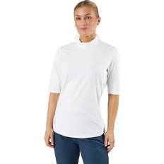 Adidas Dam - Elastan/Lycra/Spandex - Vita T-shirts adidas Womens Essentials Mock White