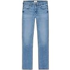 Wrangler Blåa - Herr - W34 Jeans Wrangler herrjeans Greensboro – normal passform – blå – cool twist W30-W50, Cool twist, 32L