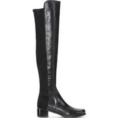 Stuart Weitzman Reserve Leather Over The Knee Boots, Black