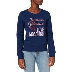 Love Moschino Midiklänningar Kläder Love Moschino Blue Cotton Sweater IT46