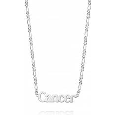 Daisy Cancer Zodiac Recycled Sterling Silver Necklace ZN04_SLV
