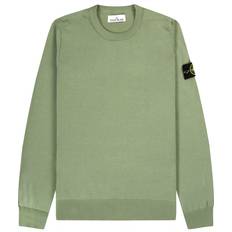 Stone Island Stickad tröjor Stone Island Cotton Crewneck Sweater Green