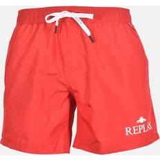 Replay Herr Badkläder Replay Contrast Logo Swim Shorts, Red