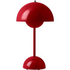 &Tradition Bordslampor &Tradition Flowerpot VP9 Vermilion Red Bordslampa 29.5cm