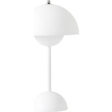 LED-belysning Bordslampor &Tradition Flowerpot VP9 Matt White Bordslampa 29.5cm