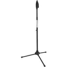 Pronomic MS-250 enhands mikrofonstativ – stativ för sångarmikrofon – stabila fötter – enkelt utdragbart tack vare praktisk enhandsstängning – höjd: 106 till 171 cm – svart