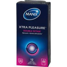 Manix Xtra Pleasure Double Extase Kondomer 12 st Klar Klar