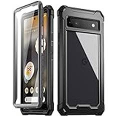 Poetic Mobilfodral Poetic Guardian Case for Google Pixel 6A 5G Clear Case with Built-in Screen Protector Black