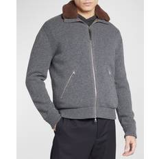 Moncler Cashmere - L Ytterkläder Moncler Montgenevre virgin wool down jacket grey