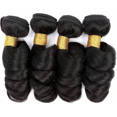 Shein 4pcs Loose Wave Human Hair Bundles Virgin Hair Extension 4 Bundles Hair Weave Double