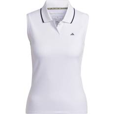 Adidas Dam - Elastan/Lycra/Spandex Pikétröjor adidas W Go-to Sl Polo Golfkläder White