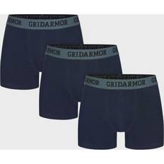 Bomull Kavajer Gridarmor Men's Steine 3p Cotton Boxers 2.0, XXL, Navy Blazer