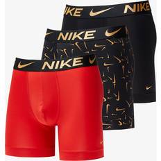 Nike Bomull - Boxers Kalsonger Nike Boxershorts Brief 3-pack Svart/Röd/Guld Svart;Röd;Guld