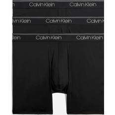 Calvin Klein Microfiber Kalsonger Calvin Klein 3-pack Micro Stretch Boxer Brief Black