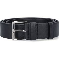 Prada Black Saffiano Leather Belt