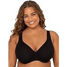 Fruit of the Loom BH:ar Fruit of the Loom Women's Plus-Size Cotton Unlined Underwire Bra, Black Hue