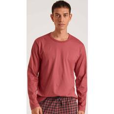 Calida XS Skjortor Calida Shirt Long-Sleeve Rmx sleep time off Pyjamas Herr Röd