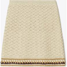 Tory Burch Crochet cotton-blend miniskirt white
