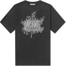 Acne Studios Herr Överdelar Acne Studios Men's Extorr Devil Logo T-Shirt Faded Black