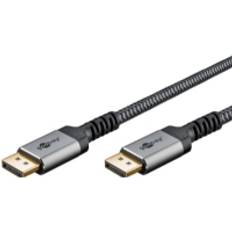Goobay DisplayPort-DisplayPort - DisplayPort-kablar Goobay DisplayPort-Kabel, DP 1.4, Sharkskin 1m