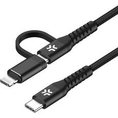 Celly 2-i-1-kabel USB-C USB-C/Lightning 1m