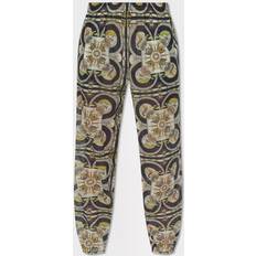 Tory Burch Printed cotton tapered pants multicoloured