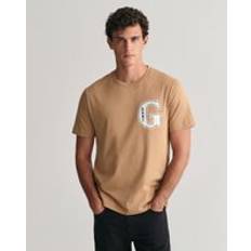 Gant Beige T-shirts & Linnen Gant Herr Graphic T-shirt Beige