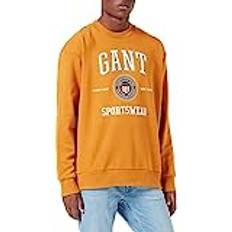 Gant Herr - Orange Tröjor Gant herr tröja, Dk Mustard Orange