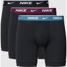Nike Bomull - Boxers Kalsonger Nike 3-pack Everyday Essentials Cotton Stretch Boxer Black/Wine red