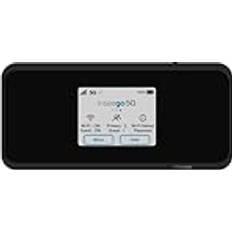 Mobil router 4g Inseego 5G MiFi M2000 Mobile 5G Hotspot Router, WiFi 6, 4G LTE Fallback, 2.4 Inch Touch Screen, Quick Charge Function, Connect up to 30 Devices, Black
