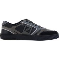 Fendi Herr Skor Fendi Black Calf Leather Low Top Sneakers EU44/US11