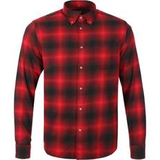 Woolrich L Kläder Woolrich Light Flannel Check Shirt in Red Check