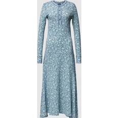 Polo Ralph Lauren Långa klänningar Polo Ralph Lauren cotton maxi dress blue