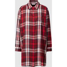 Tommy Hilfiger Dam - Dunkappor & Vadderade kappor Kläder Tommy Hilfiger – Original – Rödrutig nattskjorta flanell