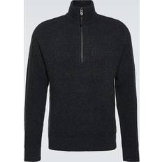 Bogner Tröjor Bogner Darvin wool and cashmere half-zip sweater black