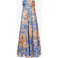 Blommiga - Långa klänningar - XL Zimmermann August floral linen midi dress multicoloured