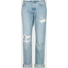 Levi's Dam - S - W36 Jeans Levi's 501 – Ljusblå tvättade jeans med litet midjeband