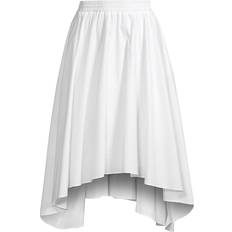 Michael Kors Kjolar Michael Kors MK Stretch Organic Cotton Poplin Handkerchief Midi Skirt White