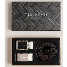 Ted Baker Skärp Ted Baker NEWBEY Black Leather Belt In Box