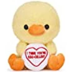 Posh Paws 37510 Swizzels Love Hearts 18 cm 7-tum Baby Chick 'I Think You'RE Egg-CELLENT' mjuk leksak