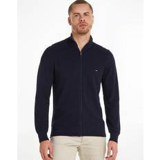 Tommy Hilfiger Koftor Tommy Hilfiger Cotton Zip-up Cardigan With High Neck, Structured Fit