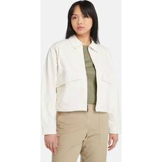 Timberland Vita Jackor Timberland Strafford Washed Canvas Jacket For Women In White White