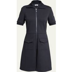 Moncler Klänningar Moncler Stretch Cotton Blend Piquet Polo Dress