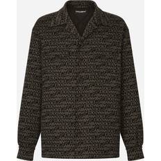 Dolce & Gabbana Herr - Polyester Kläder Dolce & Gabbana Logo jacquard cotton-blend overshirt black