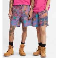 Rosa - Unisex Byxor & Shorts Timberland All Gender Printed Woven Shorts In Print Pink Unisex