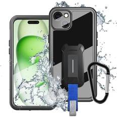 Armor-X Apple iPhone 15 Plus Mobilfodral Armor-X Waterproof Case iPhone 15 Plus Svart/transparent