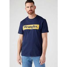 Wrangler Blåa - Bomull - Herr T-shirts Wrangler T-shirt för män, marinblå