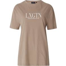 Lexington T-shirts & Linnen Lexington T-shirt kayla organic cotton boyfriend tee ljusbrun